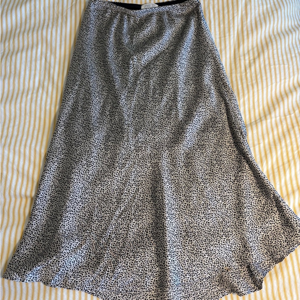 Sienna Sky Black and White A-Line Skirt